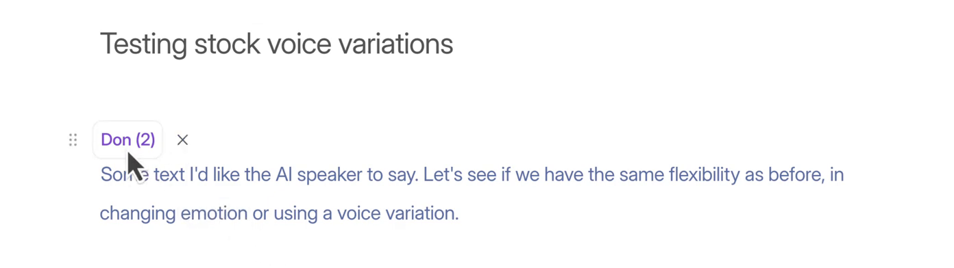 Selecting Don Legacy AI