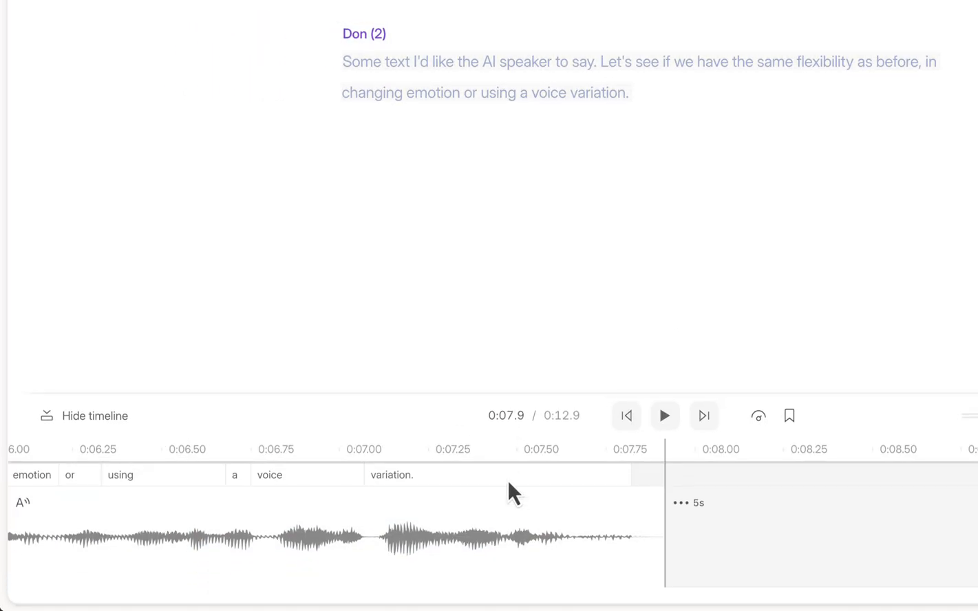 Waveform generation in progress