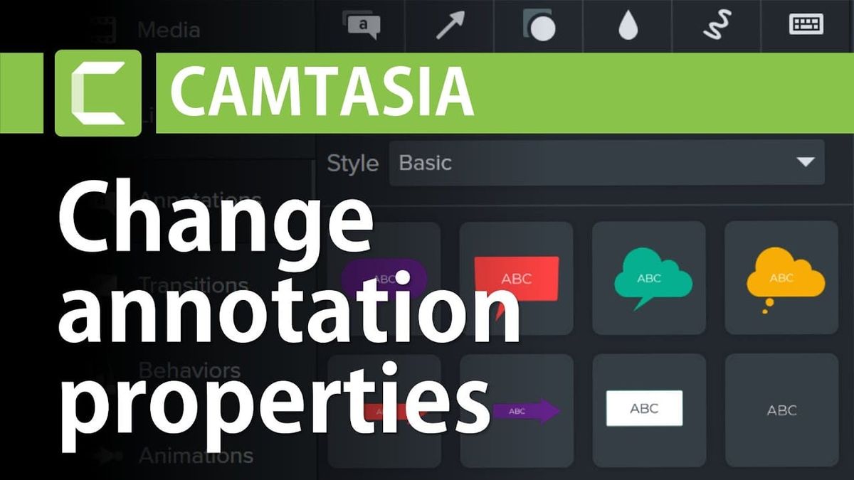 How to Change Properties of Annotations in Camtasia