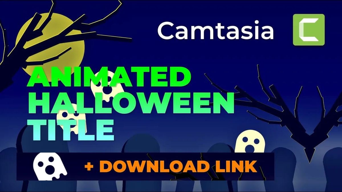 Animated Halloween-Themed Title in Camtasia