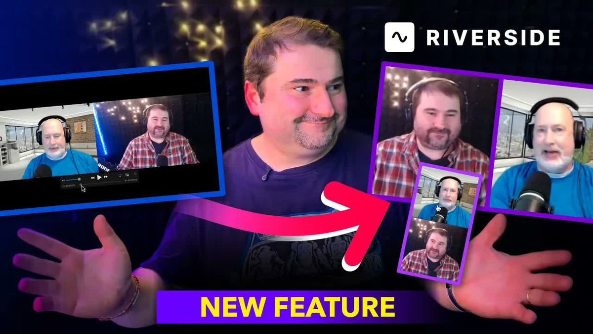How to Split a Single Video into Multicam in Riverside