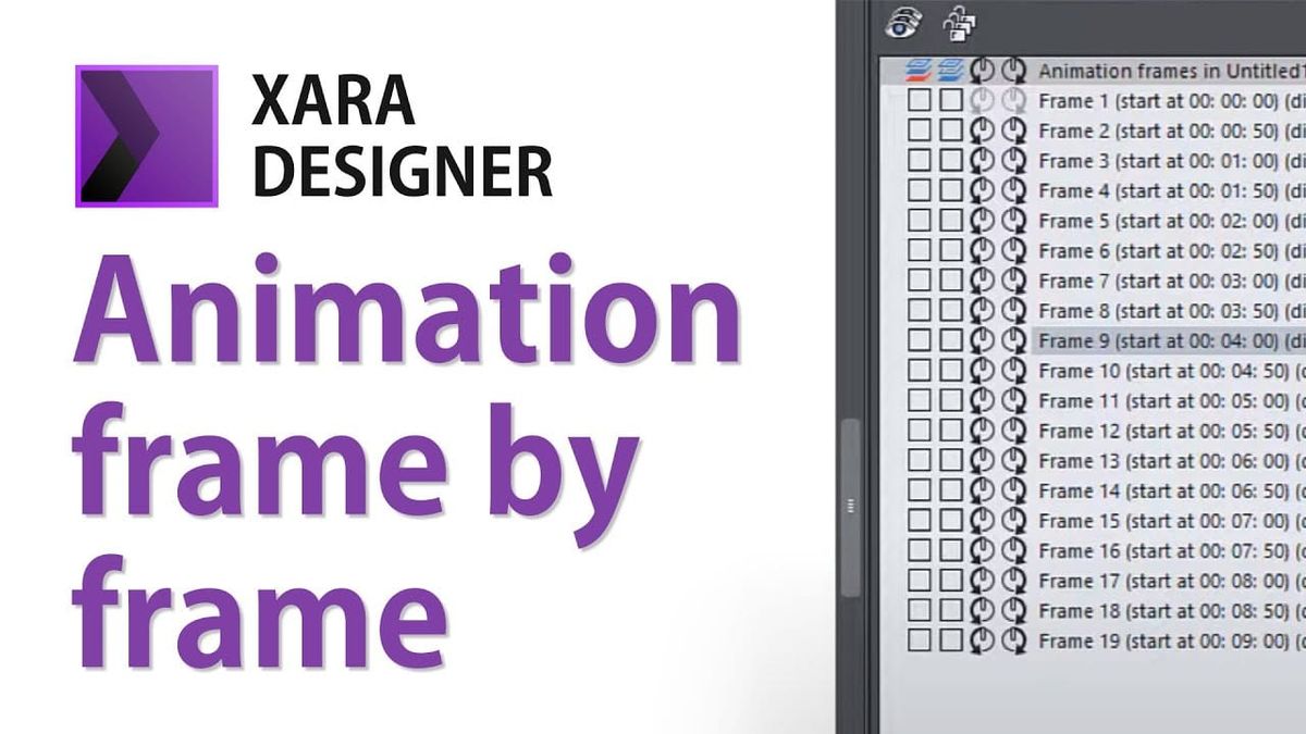 How to Create Frame-by-Frame Animations and Animated GIFs in Xara Designer Pro