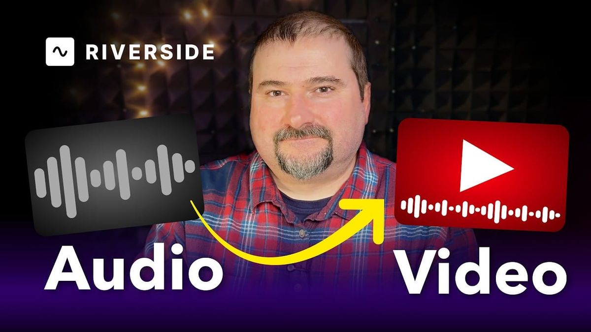 How to Turn an Audio Podcast into a Video in Riverside