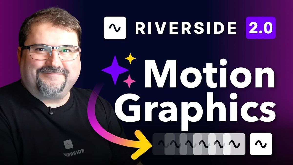 Add AI Motion Graphics in Riverside 2.0