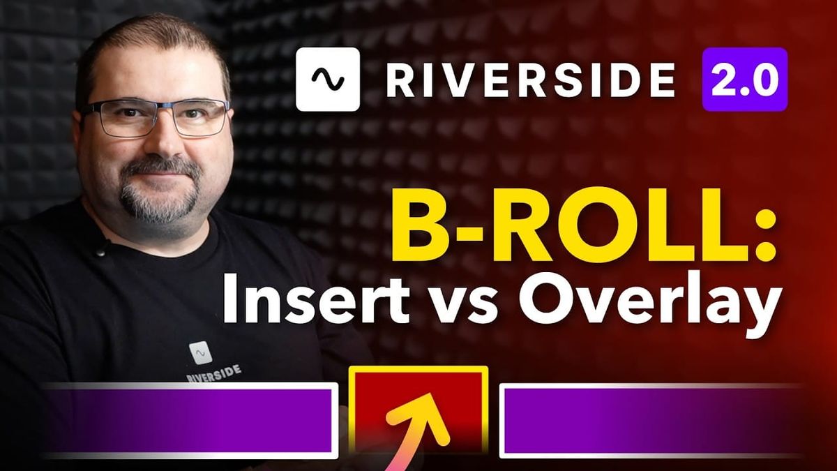 How to Add B-Roll in Riverside: Overlay vs Insert to Timeline