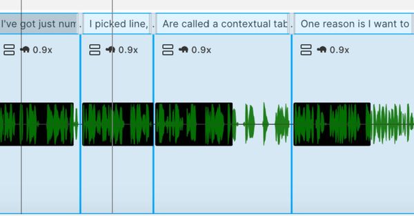 Adjust Clip Speed in Bulk in Descript Storyboard