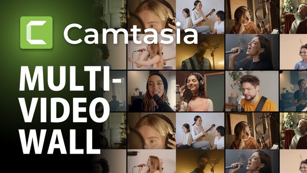Create Video Wall from multiple synchronised videos in Camtasia | Multi-Video Wall
