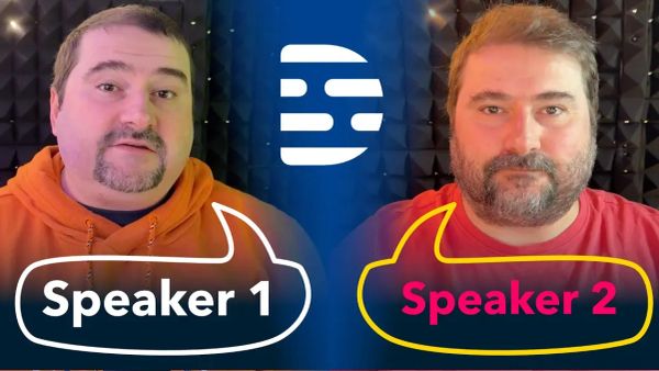 Display Speaker Names as They Speak in Descript