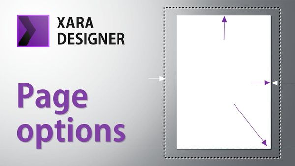How to Change Page Size, Background Colour, and Layout Options in Xara Designer Pro