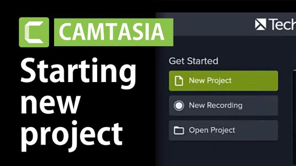 How to Start a New Project in Camtasia: Canvas Size, Frame Rate, and Project Settings