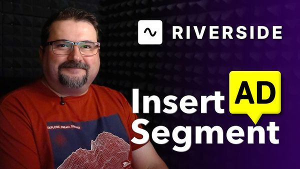 Insert a sponsorship ad in Riverside with B-roll and music