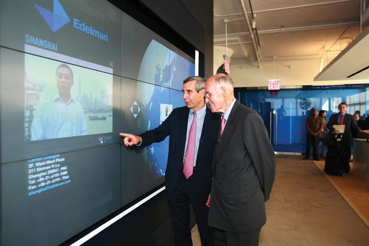 Smart Touch Wall at Edelman NYC