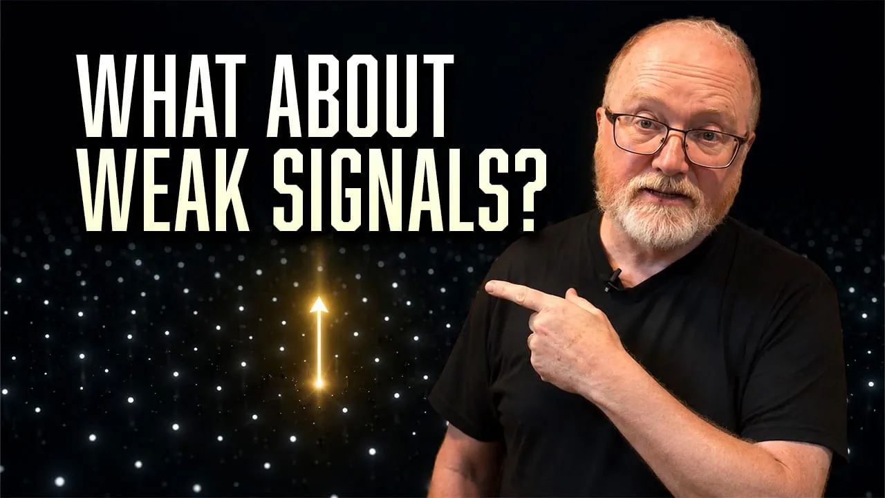 How to improve your judgement on which weak signal to act on