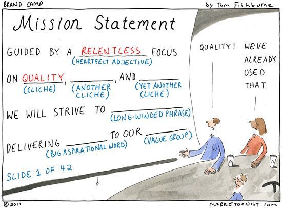 Whats wrong with the mission statement