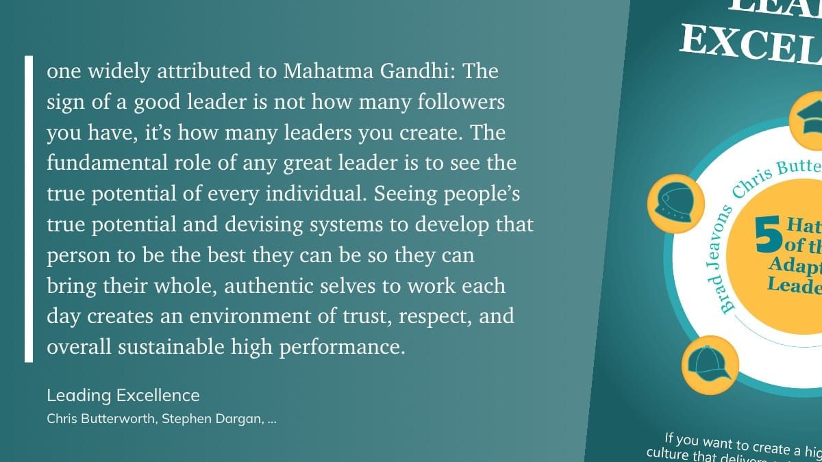 Encourage genuine development. Respect every individual.