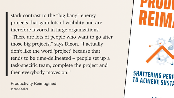 What should we be doing instead of Projects?