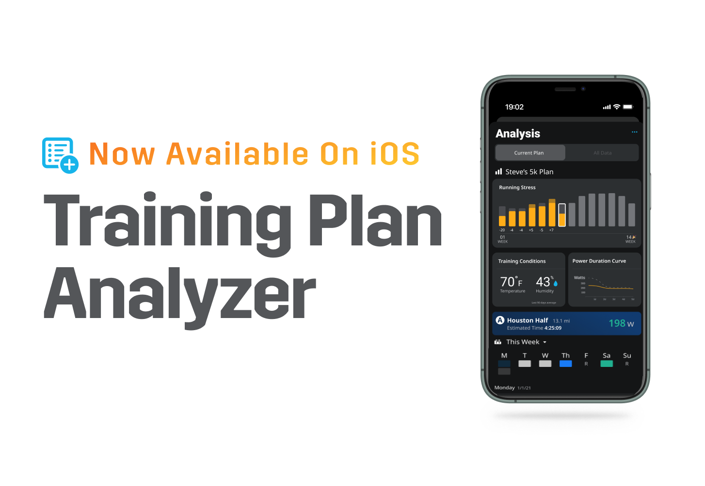 iOS Release: Track your training plan progress with the Training Plan Analyzer