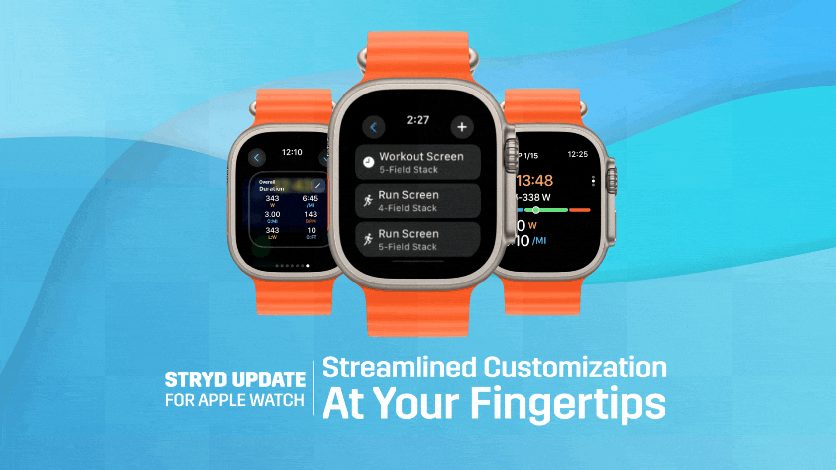 New Stryd Update for Apple Watch | Streamlined Customization at Your Fingertips