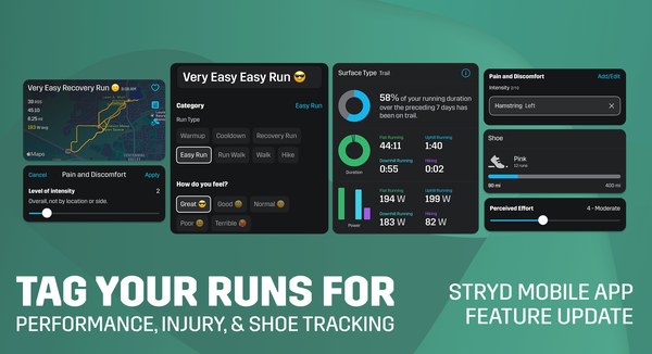 New Stryd Mobile App Update | Tag Your Runs for Performance, Injury, and Shoe Tracking