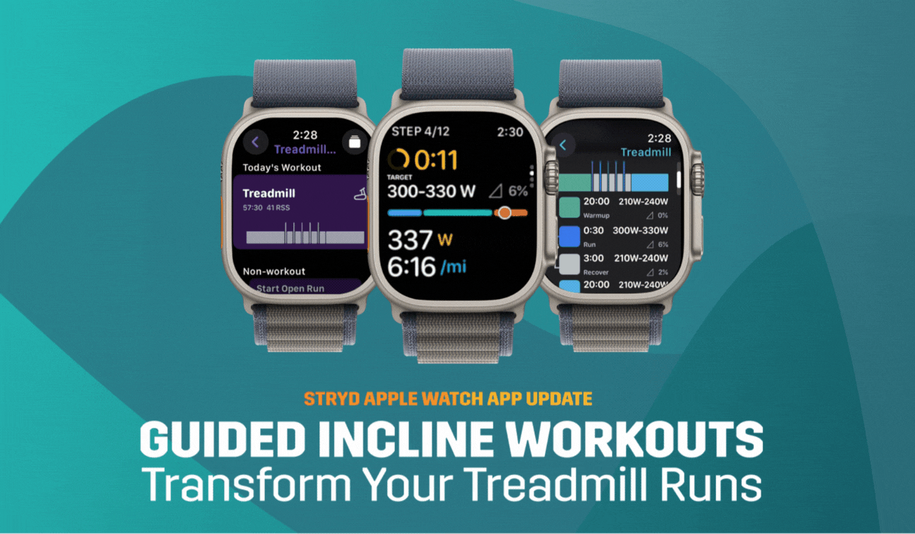 Transform Your Treadmill Runs with Guided Incline Workouts on the Stryd app for Apple Watch