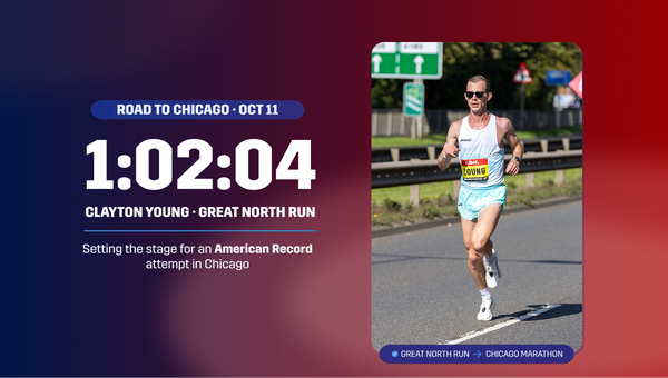 Clayton Young Runs 1:02:04 at the Great North Run, Setting the Stage for An American Record Attempt in Chicago