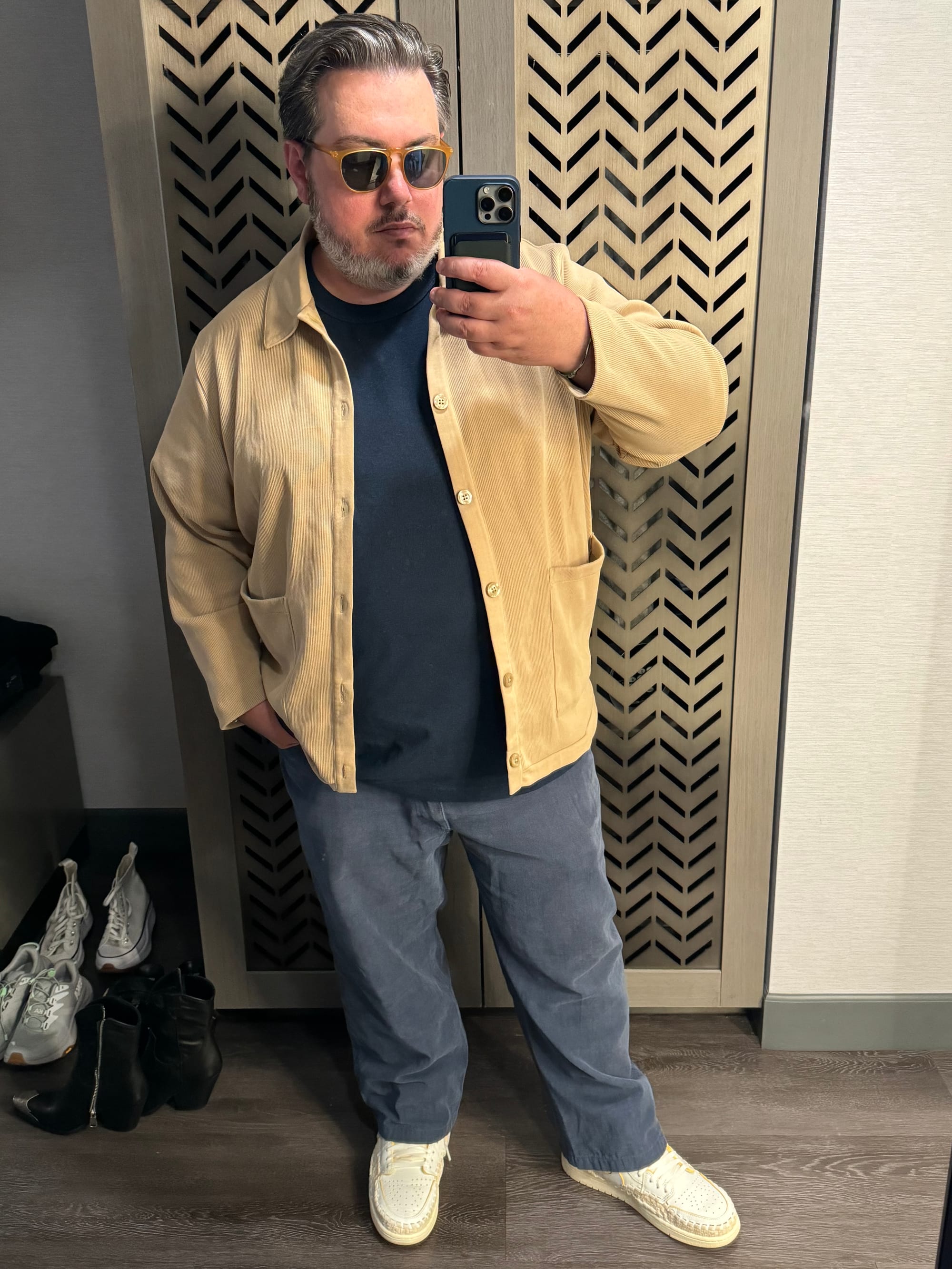 a fit pic with the u crew shirt