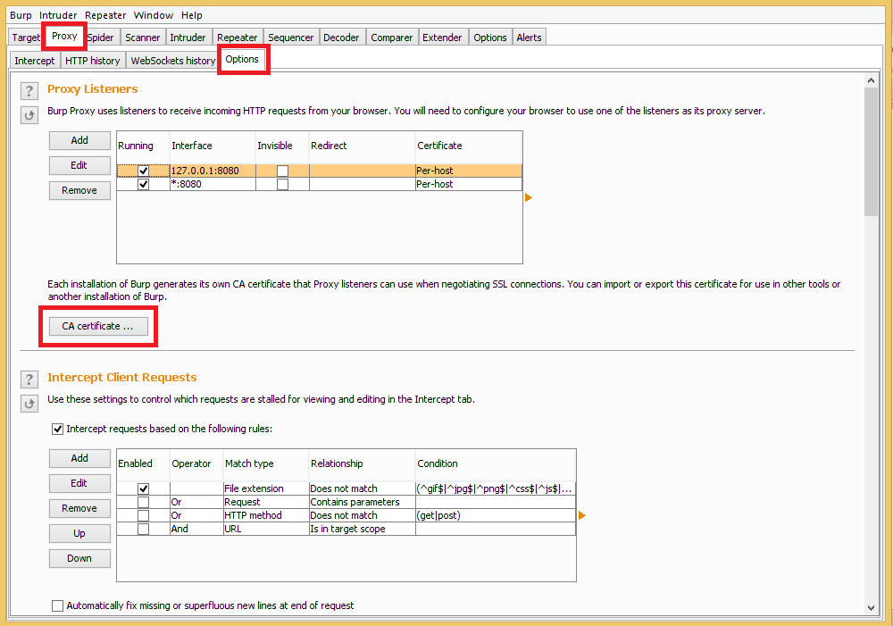 Setting up burp proxy for blackberry by Attify
