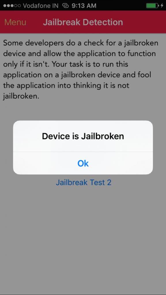 Device is Jailbroken