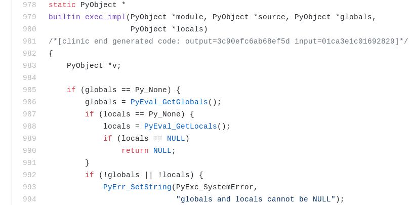 Figure 20: A string reference from builtin_exec_impl