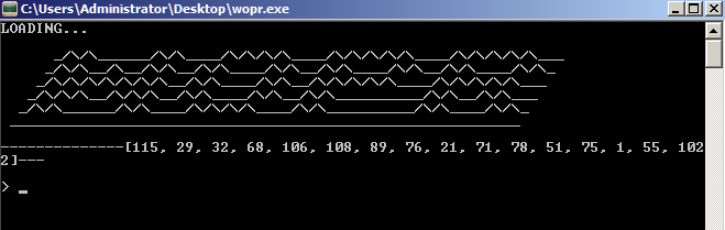 Figure 26: The contents of h
