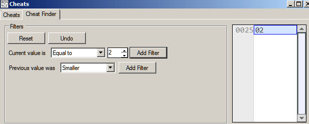 Figure 5: Snake length is stored at address 0x25