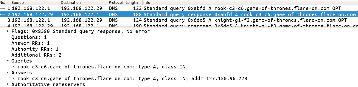 Figure 4: DNS response