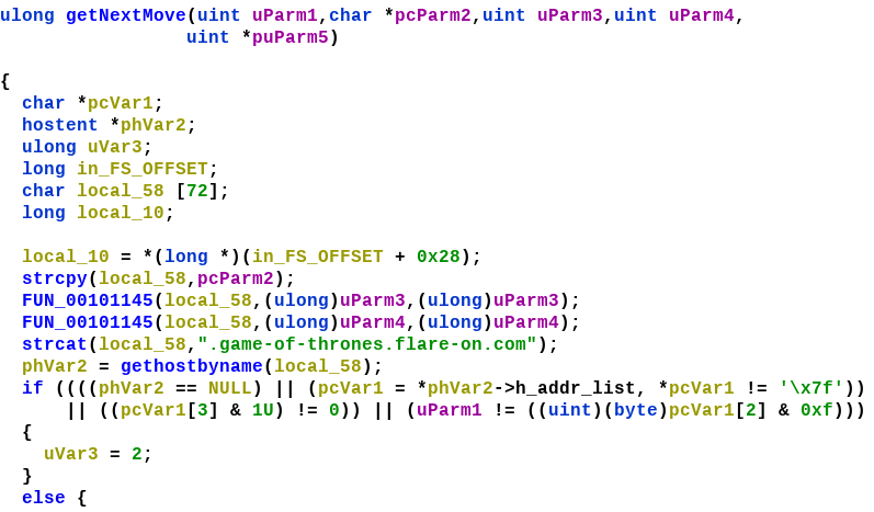 Figure 7: Decompiled code of getNextMove
