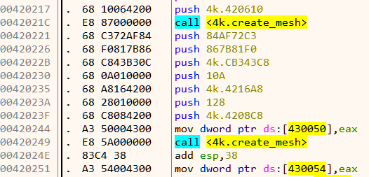 Figure 16: The return value is stored in memory