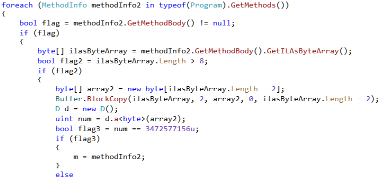 Figure 22: Looping over all methods