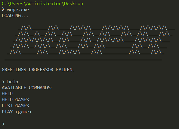 Figure 1: List of commands
