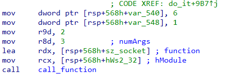 Figure 13: Calling socket