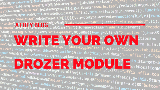 Write your own Drozer Module for Android Application Security Testing