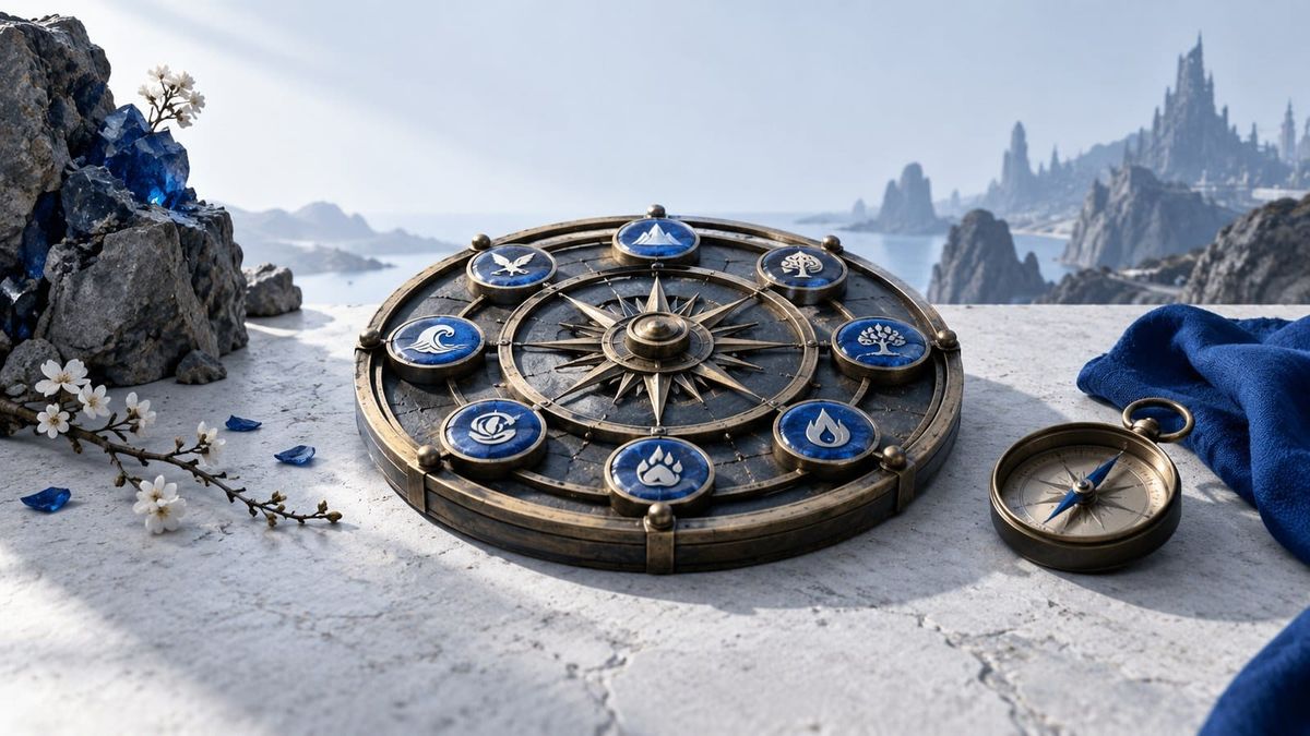 A mechanical timekeeping wheel with blue event markers — SeeIndie