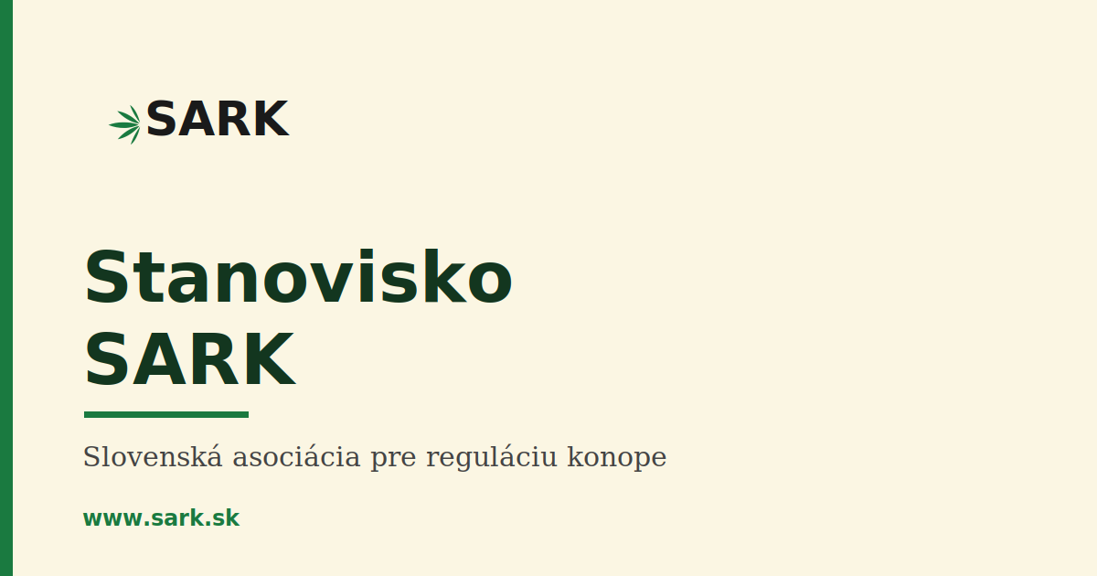 Stanovisko SARK k návrhu zákona o nových psychoaktívnych látkach