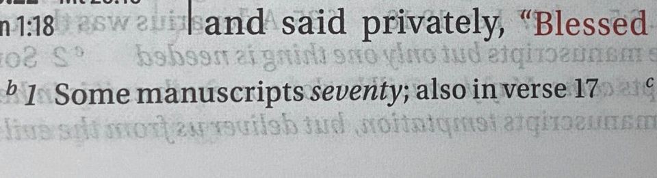 NIV New Testament Variant Footnotes