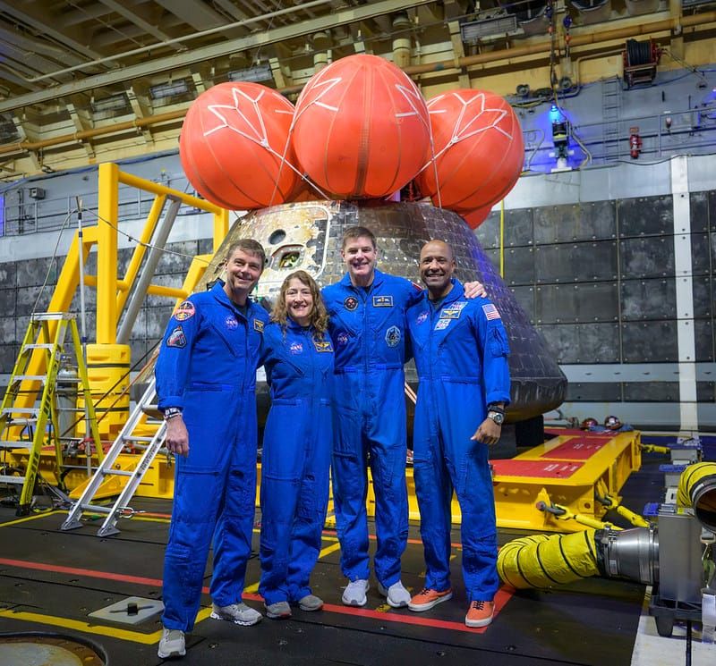 Celebran a los Cuatro Astronautas de la Misión Artemis II, en Houston