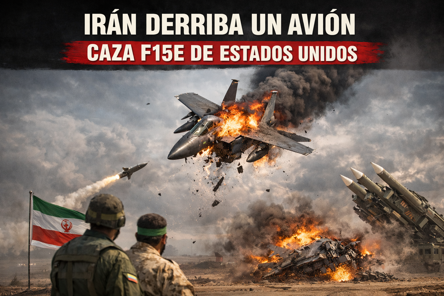 Última Hora: Irán derriba un Avión Caza F15e de Estados Unidos