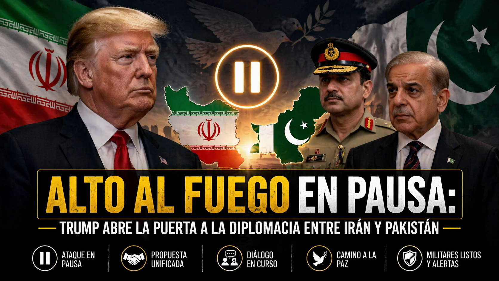 Trump extiende el alto al fuego con Irán a petición de Paquistán
