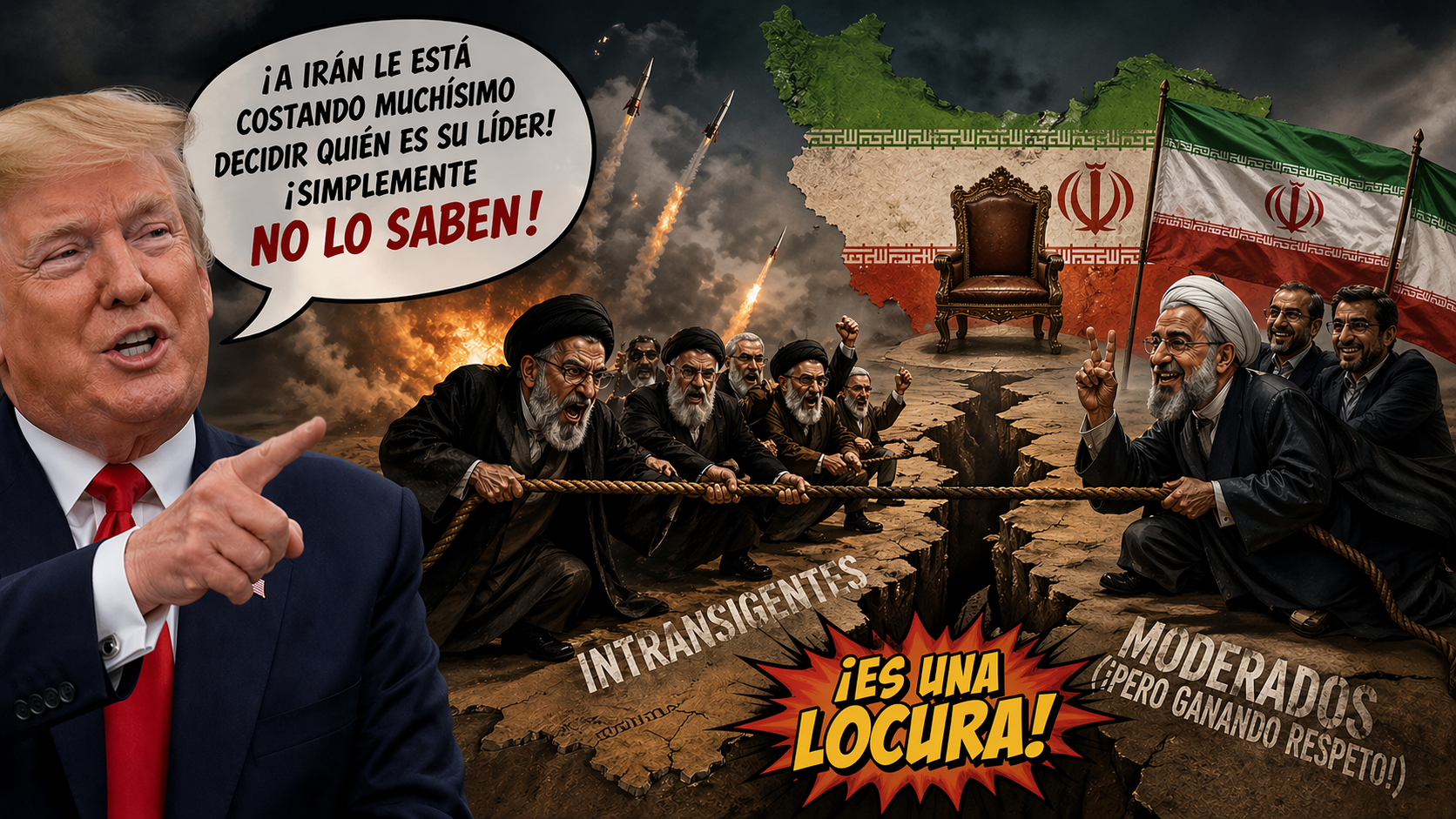 ¡A Irán le está costando muchísimo decidir quién es su líder!: Trump