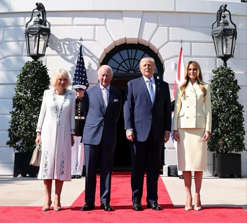 Trump da la bienvenida al rey Carlos y a la reina Camila en una histórica visita de Estado