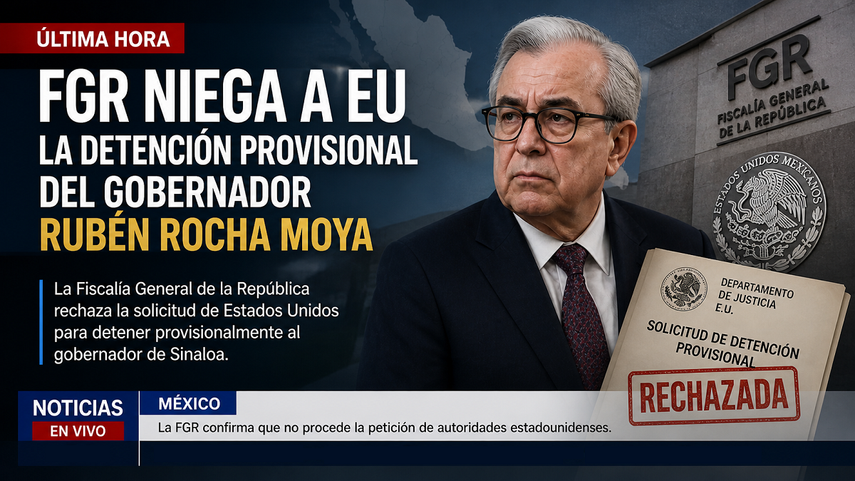 FGR niega a EU la detención provisional de Rocha Moya y de los otros 9 acusados