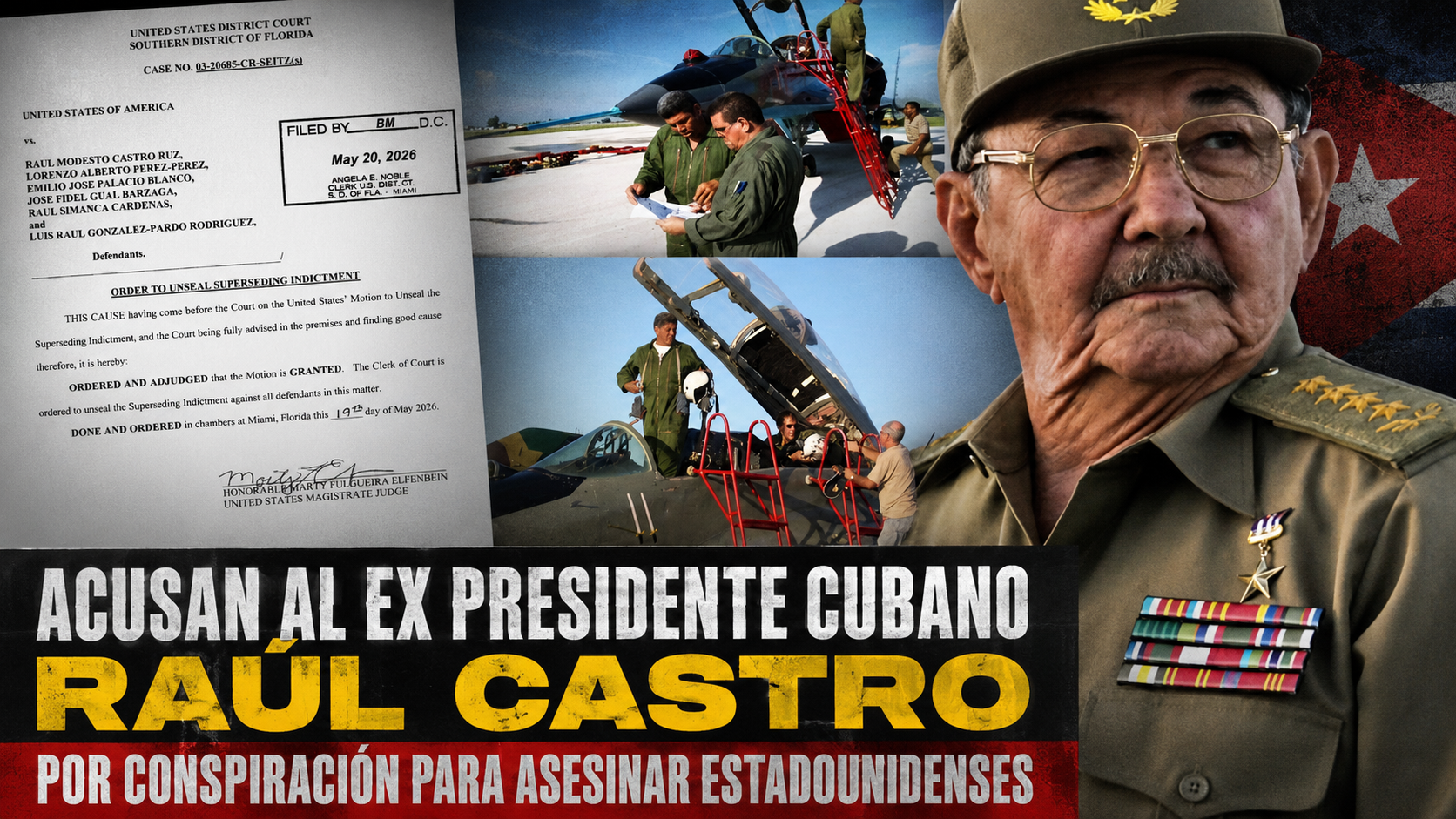 Raúl Castro es imputado en EU por el derribo de dos avionetas de Hermanos al Rescate en 1996