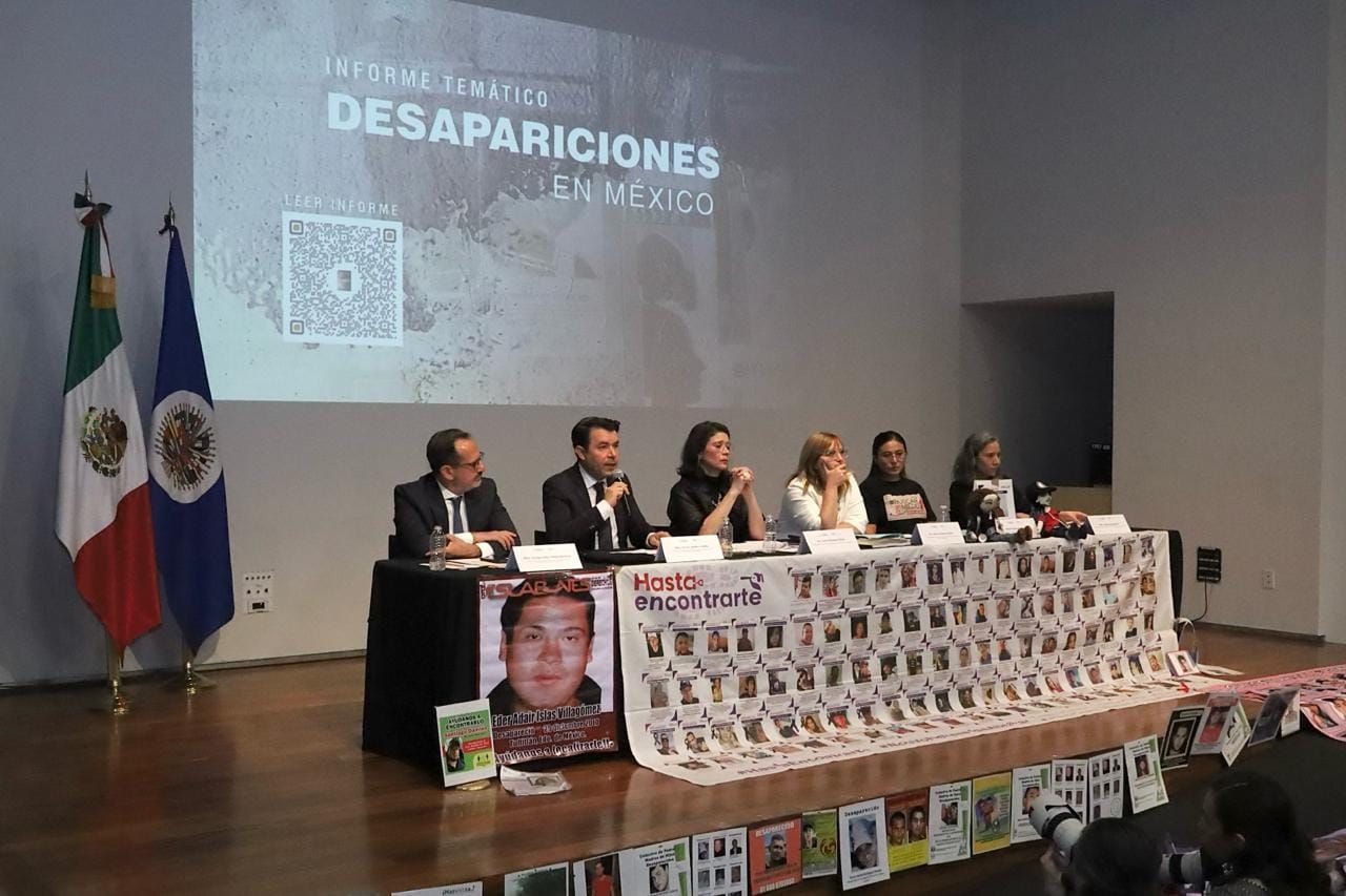 La Comisión Interamericana de Derechos Humanos presentó su informe sobre desapariciones en México.