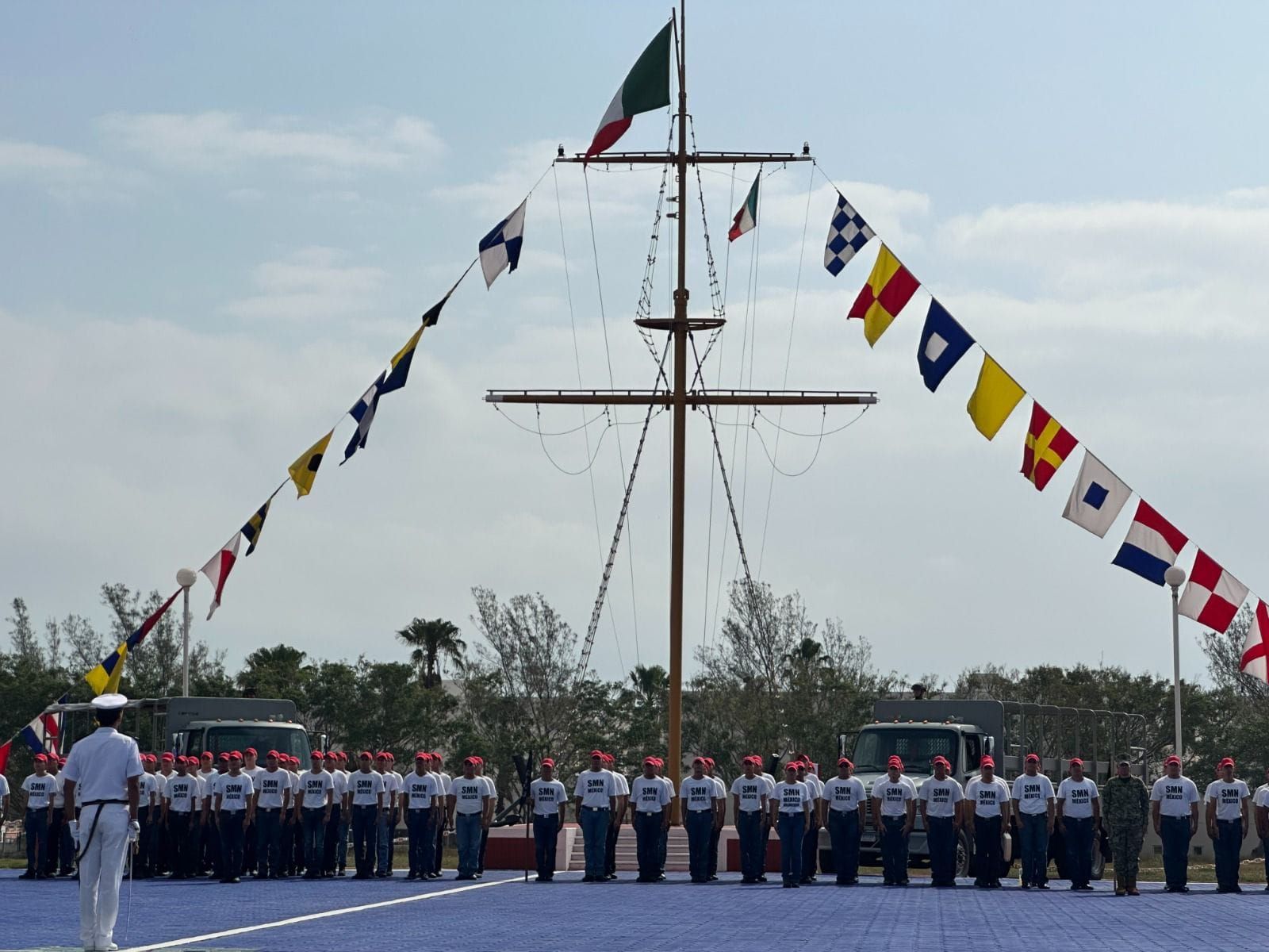 Marina realiza Ceremonia de Toma de Protesta y Jura de Bandera del personal de Marineros del Servicio Militar Nacional